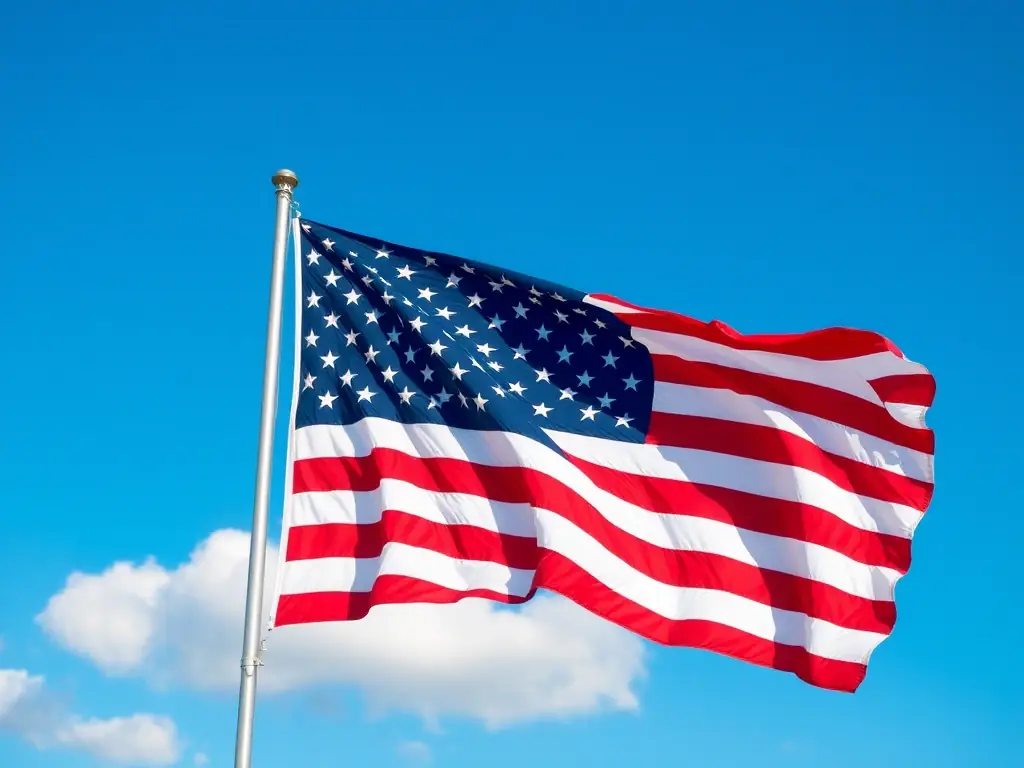 A visually appealing image representing a patriotic theme, such as the American flag waving or a historical landmark, symbolizing the patriotic content offered by MY Patriot Radio Network.